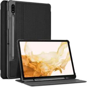 갤럭시 탭 S7 FE 5G 2021/S8 Plus 2022/S7 2020 12.4인치 S펜 홀더 스마트 커버 포함 삼성 태블릿 SMX800