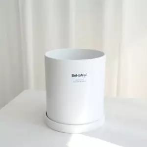 고강도 플라스틱 무광 원통 화분 18x20cm 고강도 플라스틱 무광 원통 화분