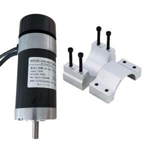 500W DC 브러시리스 모터 고속 대형 토크 CNC 조각 밀링 공냉식 스핀들 및 55mm 브래킷
