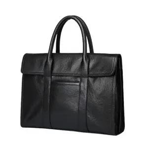 Mimi Market 고급 천연소가죽 사무용 서류가방 SE-9606
