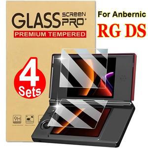 Anbernic RG DS 강화 유리 스크린 프로텍터 듀얼 RGDS 플립 게임 콘솔 HD 클리어 9H 안티 스크래치 필름