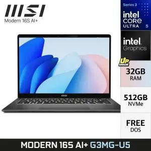MSI 모던 16S AI+ G3MG-U5 팬서레이크 인텔 코어 울트라5 322 AI노트북 32GB 512GB YO