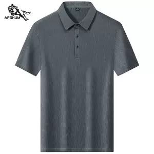 반팔 니트 여름 니트티 폴로 셔츠 남성 M-7XL 8XL 9XL 아이스 실크 비즈니스 캐주얼 A99