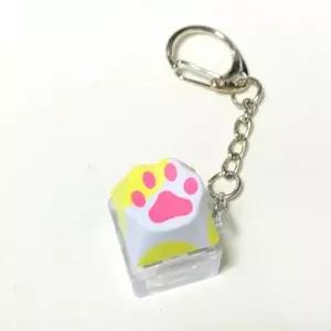 키링 고양이 키보드 포인트 발바닥 고리 기계식 세트 귀여운 버튼 6종