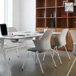 베스툴 모드M MDF100GPW 화이트 소음 없는 조용한 카페 인테리어의자