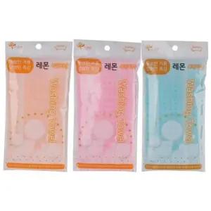 샤워스펀지 소프렌 레몬 샤워 타올 (색상랜덤)