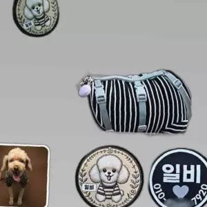 커스텀 양면 반사 야광 강아지 패치 인식표 와펜 반려견