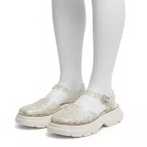 락피쉬웨더웨어 GLAIR PLATFORM FISHERMAN SANDALS CLEAR STAR RF1SHBF1JJ006CS