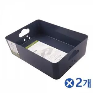 [하프클럽/]쉘화이트 수납 바구니 그레이 다용도 정리바구니 주방 책상 4호