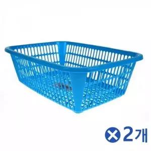 [하프클럽/]파란색 바구니 바스켓 정리함 수납 소품 넓이조절 분리 소품정