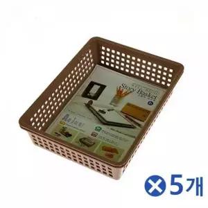 [하프클럽/]2호 브라운 수납바구니 정리함 바스켓 옷정리