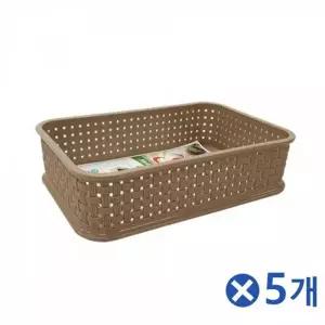 [하프클럽/]베이지 라탄 바구니 디자인 바스켓 인테리어 정리함 원형 다용