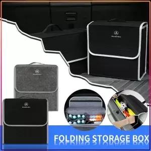 차량용 소프트 펠트 수납 가방 정리함 메르세데스 벤츠 A300 A200 CLK CLA A80 E220 S300 S350용 접이식