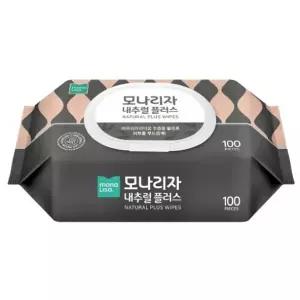 (현대Hmall) 모나리자 대용량 내추럴 순수 플러스 물티슈 100매 x 20입 (캡형)