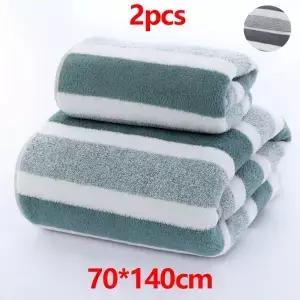 70*40cm 목욕 타월 및 세면 세트 높은 흡수력 빠른 건조 보풀 없음 내구성 가족용 해변 욕실용