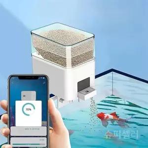 먹이 어분기 금붕어 어항 수족관 물고기 타임 피더 스마트