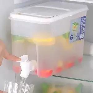 350L 냉수 주전자(수도꼭지 ) 냉장고용 냉수통 레모네이드 병 수 디스펜서 야외용 용기