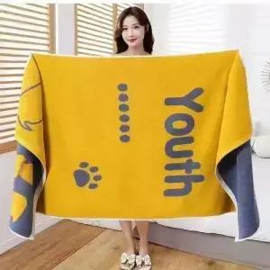 순면 초두꺼운 대형 홈 커플 목욕 타월 부드럽고 흡수성이 좋으며 털빠짐 없고 색바램