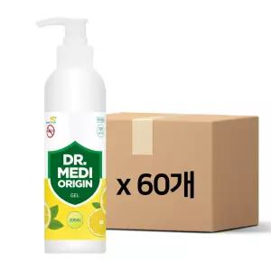 향기나는 닥터메디 오리진 겔 손소독제 스위트레몬 200mlX60개 에탄올70 식약처인증 의약외품젤 소독젤 젤