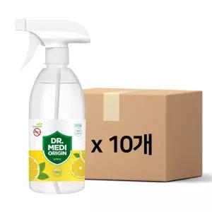 향기나는 닥터메디 오리진 스프레이 손소독제 스위트레몬 500mlX10개 에탄올70 식약처인증 의약외품젤 소독