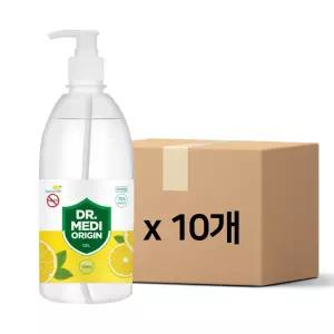 향기나는 닥터메디 오리진 겔 손소독제 스위트레몬 500mlX10개 에탄올70 식약처인증 의약외품젤 소독젤 젤