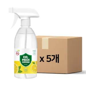 향기나는 닥터메디 오리진 스프레이 손소독제 스위트레몬 500mlX5개 에탄올70 식약처인증 의약외품젤 소독
