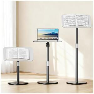 AKIMRABY 플로어 스탠드 높이 143CM 56인치 67 홀더 프로젝터용 악보 26 휴대용 가능한 무거운 독서 패널