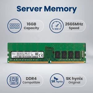 SK 하이닉스 16GB 2666MHZ 2666V 워크 ECC DDR4 2R RAM PC4