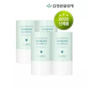 [하프클럽/김정문알로에]큐어 알로에 쉴드 쿨링 온가족용 민트 선스틱 23g (