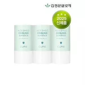 [하프클럽/김정문알로에]큐어 알로에 쉴드 쿨링 온가족용 민트 선스틱 23g (