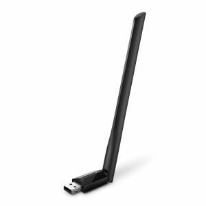 데스크톱 PC용 TP-Link AC600 USB WiFi 어댑터(Archer T2U Plus) - 2.4GHz, 5GHz 고이득 듀얼 밴드 5dBi 안테나를 갖춘 데스크톱용 무선 네트워크 어댑터, Win11 /10 /8.1 /8 /7 /XP, 블랙 지원