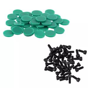 SBRRAIL 플라스틱 캡 먼지 패드 직경 9.5mm 50PCS 그린 M5*22 블랙 컵 헤드 소켓 스크류 HGR20 정사각형