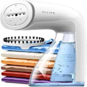 HiLIFE 업그레이드된 의류용 스티머 휴대용 1100W 강력한 스팀 300ml 대용량 및 누수 없는 디자인 30S 고속