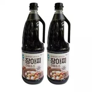 청정원 장아찌 간장 소스 1.7L X 2개