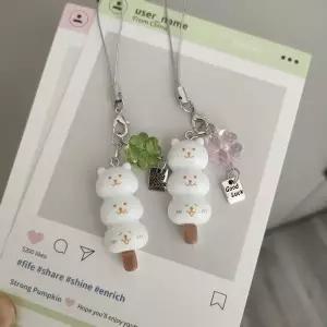[하프클럽/]네잎클로버 곰돌이 농담곰 아이스크림 키링 당고 키링 열쇠고리