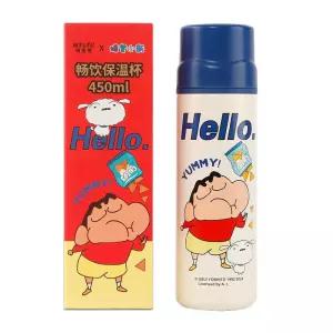 짱구 심플 텀블러 450ml-블루 피규어텀블러 빨대물컵 휴대용보틀 캐릭터보틀 유아동보틀 유아동물병