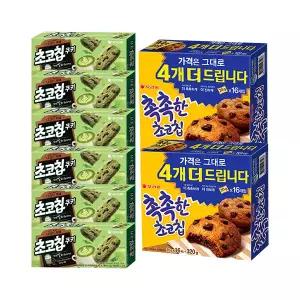 오리온 초코칩쿠키 말차라떼 104g, 6개 + 촉촉한초코칩 320g, 2개