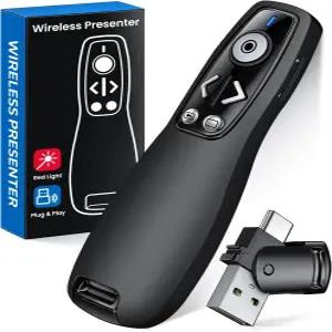 프레젠테이션 클릭기 PowerPoint용 무선 프레젠터 리모컨 볼륨 조절 기능이 있는 Mac 컴퓨터 노트북용