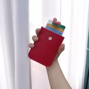 [골드스마일]슬라이드 카드지갑 레드