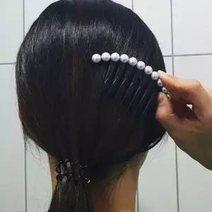 [MENOZJMM66]진주 기본 올림머리 빗핀 비녀 헤어빗핀