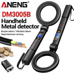 ANENG DM3005B 휴대용 금속 탐지기는 검은색 비철금속을 감지할 수 있는 전문 보안 검사 도구입니다.