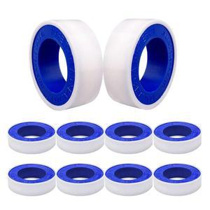 베터조니 10롤 테플론 테이프 12MMX10M PTFE 파이프 실란트 실 테이프 산업용 샤워 헤드용 배관 방수 수도관 씰 화이트