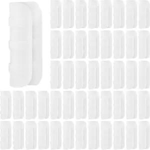 80PCS 3/4인치 온실 클립 화이트 클램프 블랙 플라스틱 정원 건물 튜브 PVC 파이프 필름 선쉐이드 네트