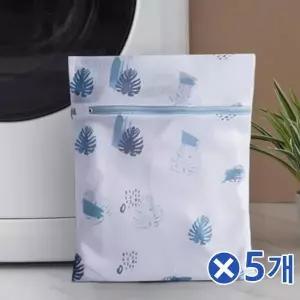 TBZ 촘촘한 안전지퍼 야자수 사각 세탁망 40cmx5개 미세망 다용도망