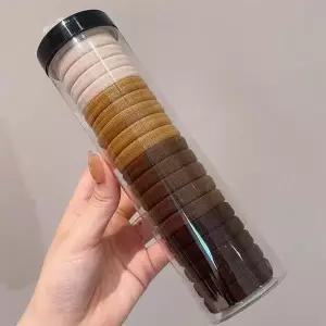 [MEKKO79S66]간편보관 기본 통통 탄력 머리고무줄 20p