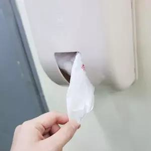 [하프클럽/]비닐봉투 부착식 비닐봉투보관함 베이지