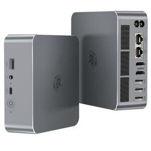 Beelink EQi13 미니 PC 인텔 i5 13500H(12C/16T, 지원 LPDDR5 16GB 디스플레이/Wi-Fi6/BT5.2/듀얼 스크린 LAN PCle4.0x4 5200MHz 4.7GHZ), 컴퓨터 4K 최대 500GB SSD 듀얼 1000M