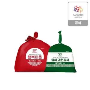 종가 행복이온 포기김치5kg + 맘씨고운열무김치3kg