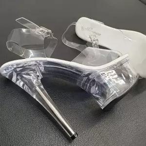15cm 구두 폴댄스 셀프 웨딩 슈즈 아무 바 킬힐 유리