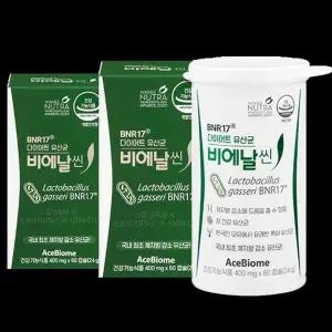 비에날씬 다이어트 유산균 BNR17 모유 유래 비엔알 400mg x 60캡슐